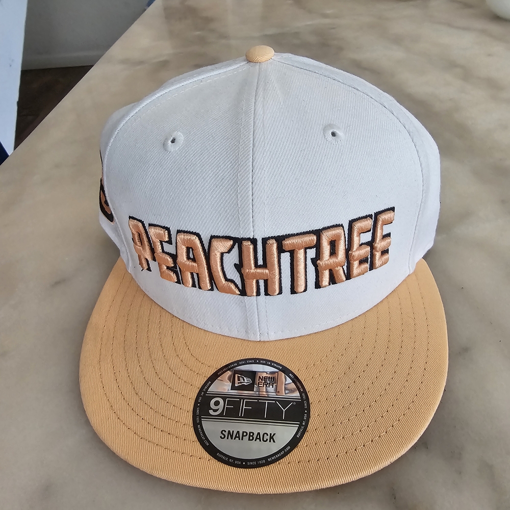 New Era White and Orange Snapback Hat